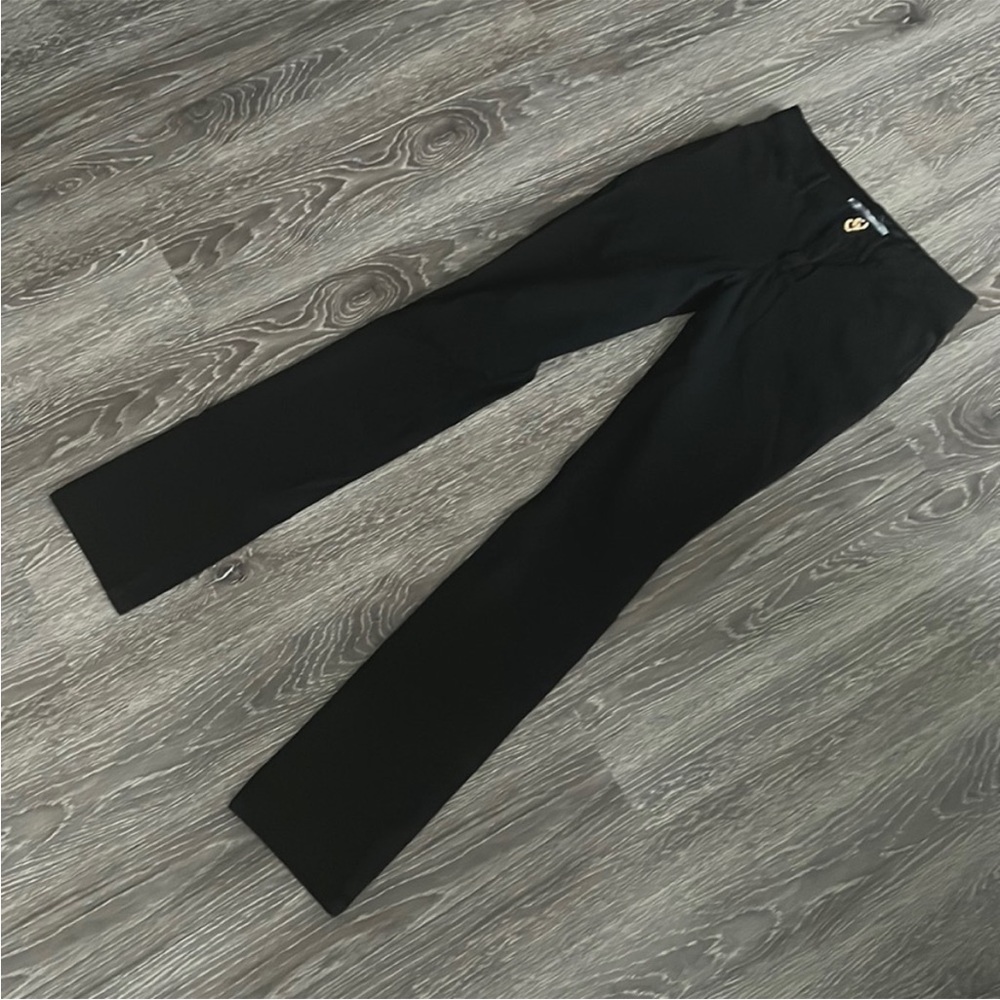 DWELL Black Fitted Stretch Pants, 27